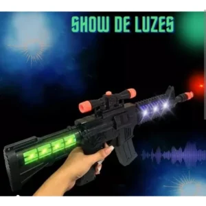 Arma de brinquedo Fefa luz e som